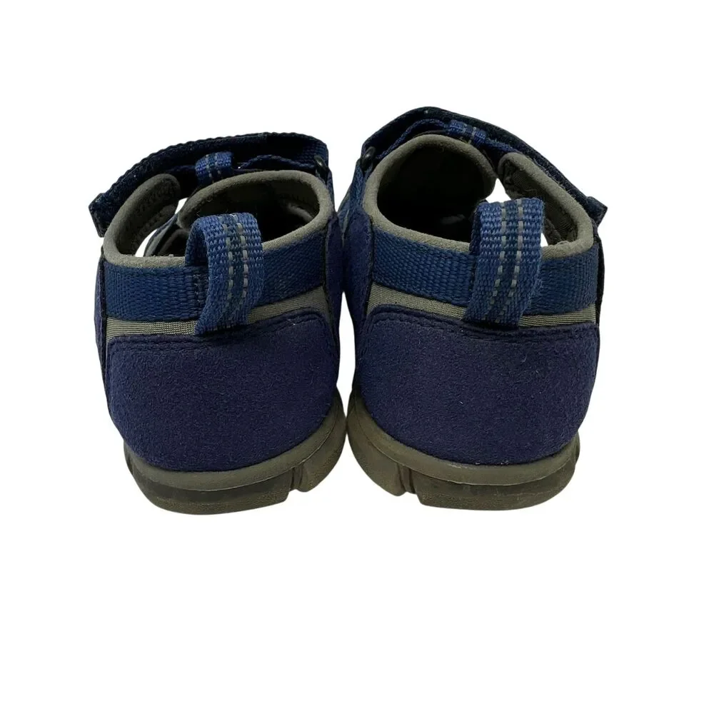 Keen Blue and Grey Strappy Nylon Water Hiking Shoes Unisex Size‎ 3